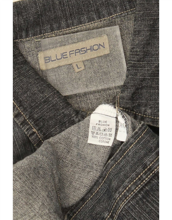 Vintage Herre denimjakke UK 40 Large Blue Cotton