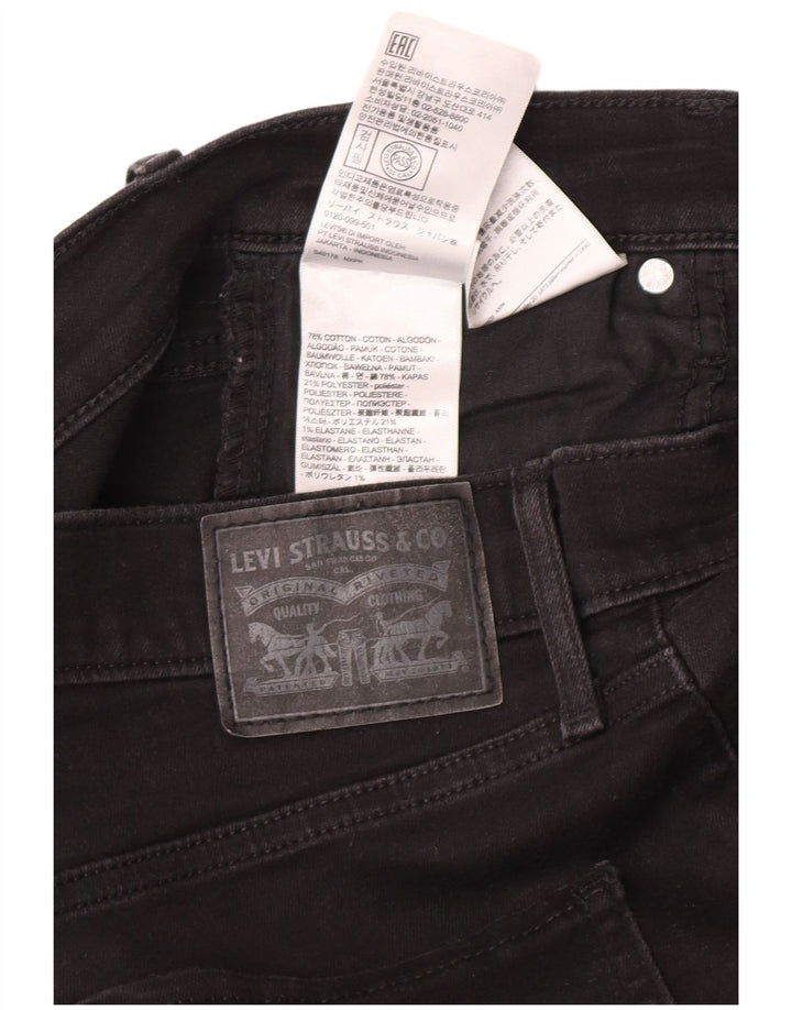 Levi's skinny jeans til kvinder W28 L30 sort bomuld