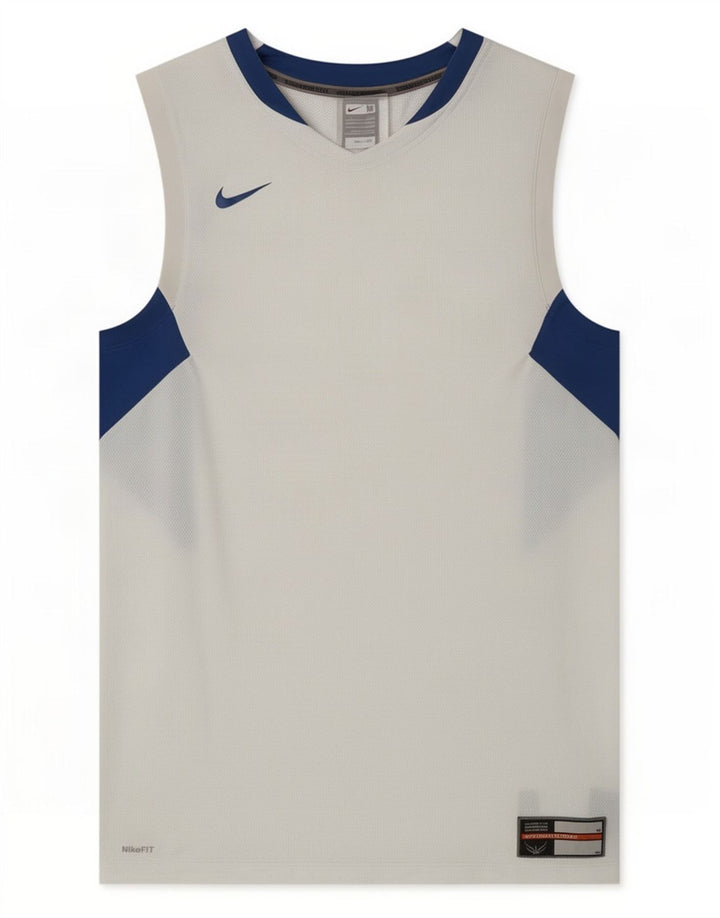 Nike Herrevest Top Medium White Colourblock Polyester