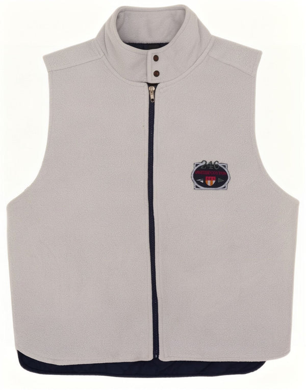 United Cotton Herre Vendbar Fleece Gilet UK 40 Large Grå
