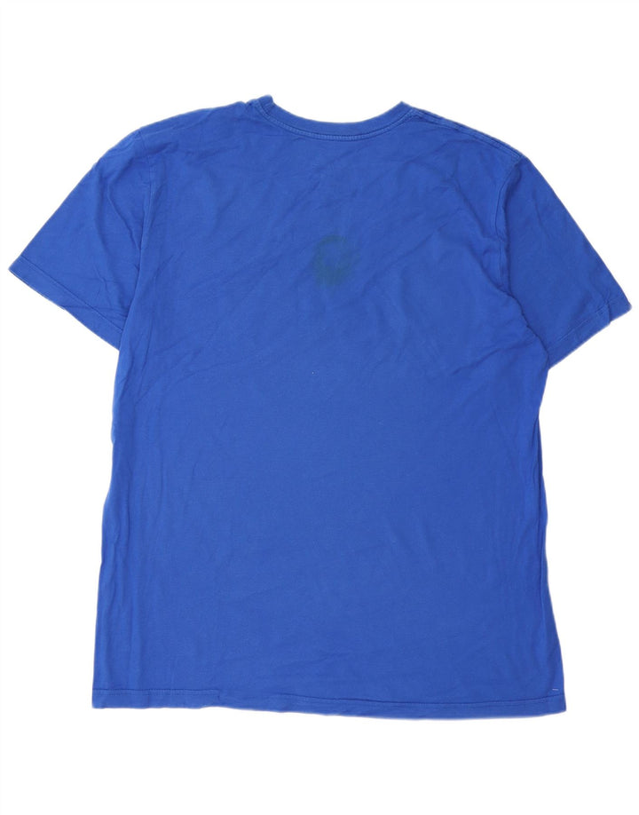 Nike Herre Regular Fit Grafisk T-Shirt Top XL Blå