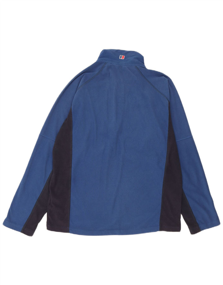 BERGHAUS Fleecetrøje med lynlås til mænd Medium Blue Colourblock Polyester