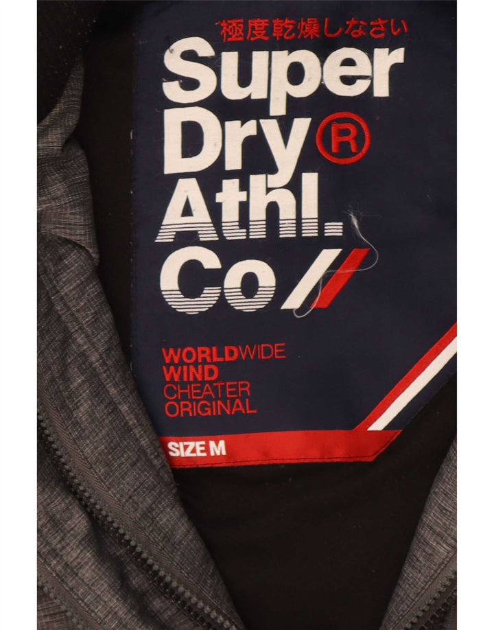 Superdry Herre The Windcheater Windbreaker Jacket UK 38 Medium Grey Flecked