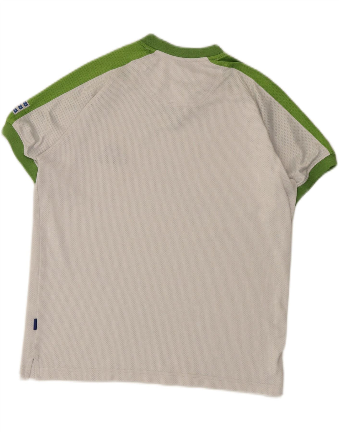 Adidas Herre grafisk T-shirt Top UK 38/40 Medium White Colourblock Polyester