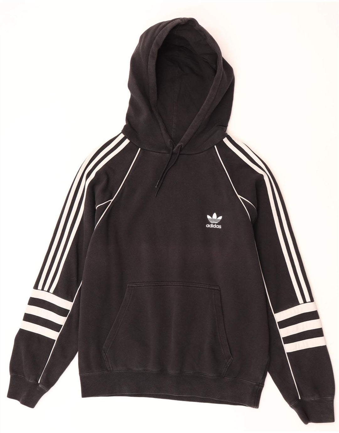 Adidas Herre hættetrøje Jumper Medium Sort Colourblock Bomuld