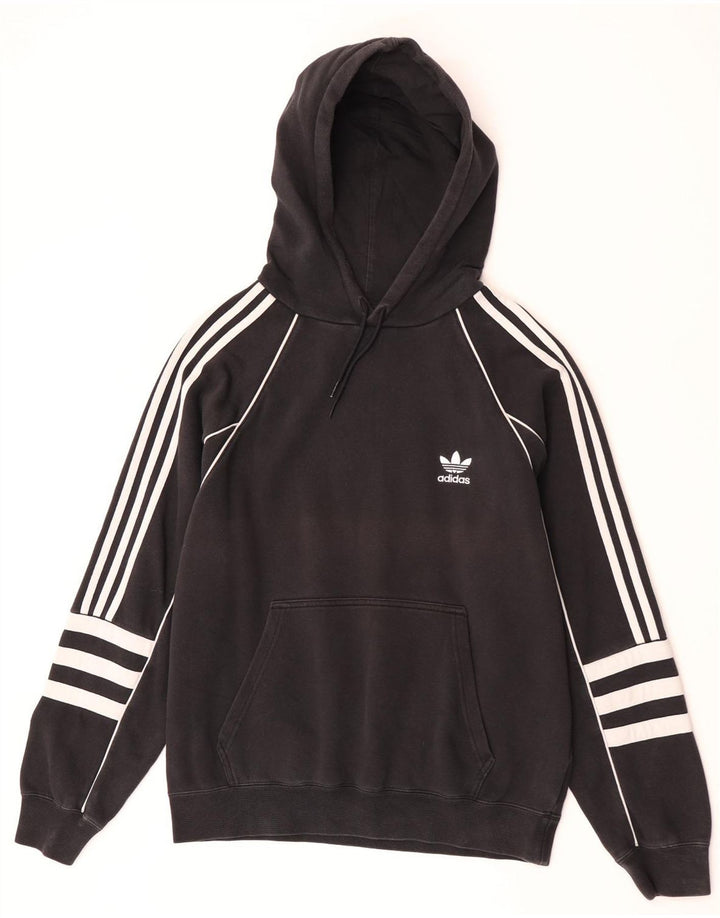 Adidas Herre hættetrøje Jumper Medium Sort Colourblock Bomuld
