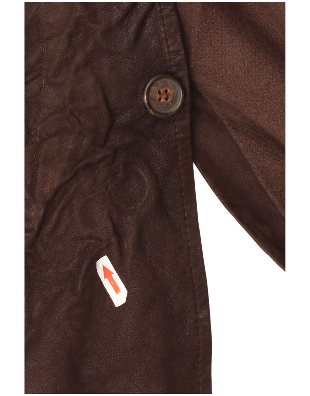 Vintage Herre Læderfrakke UK 44 2XL Brun Klassisk