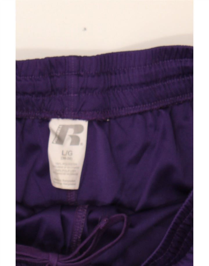 RUSSELL ATHLETIC Mens Sport Shorts Large Purple Vintage Russell Athletic and Second-Hand Russell Athletic from Messina Hembry 