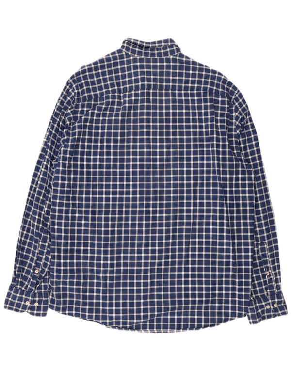 Tommy Hilfiger Herre Flanelskjorte 2XL Navyblå Ternet Bomuld