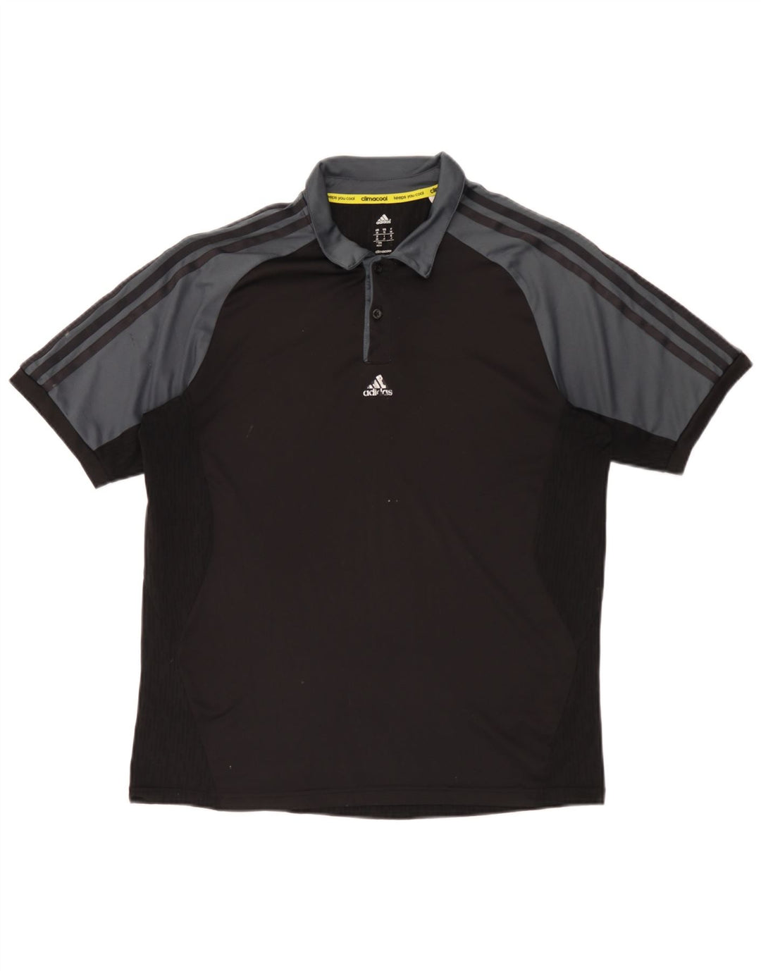 Adidas Herre Climacool Polo Shirt Medium Sort Colourblock