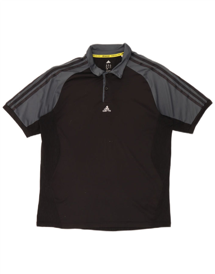 Adidas Herre Climacool Polo Shirt Medium Sort Colourblock