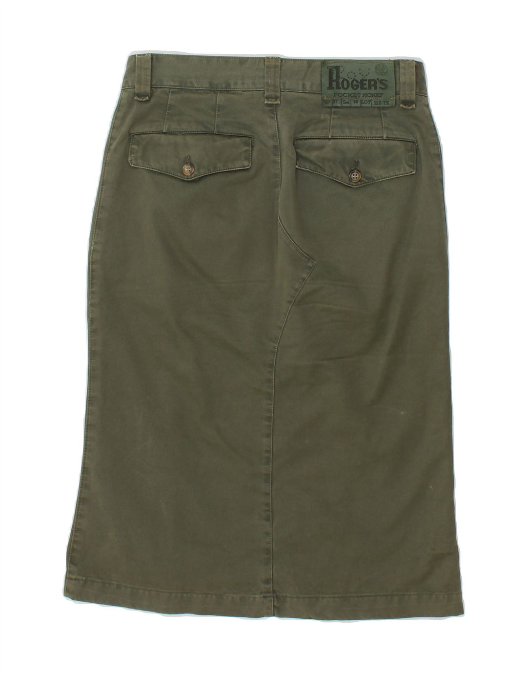 ROY ROGERS Womens Straight Skirt W27 Medium Green Cotton Vintage Roy Rogers and Second-Hand Roy Rogers from Messina Hembry 