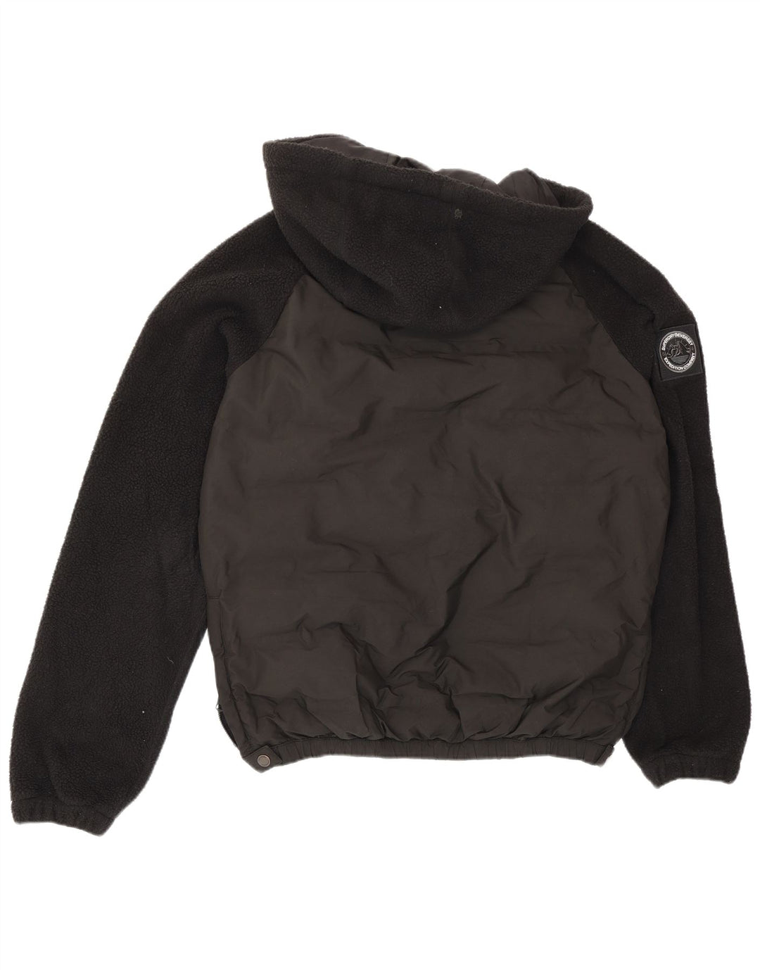 Superdry Herre hættetrøje polstret jakke UK 36 Small Black Colourblock