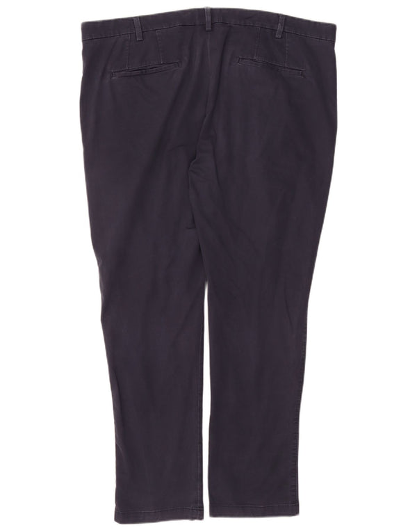 Marks & Spencer Herre Skinny Chino Bukser W40 L29 Marineblå Bomuld