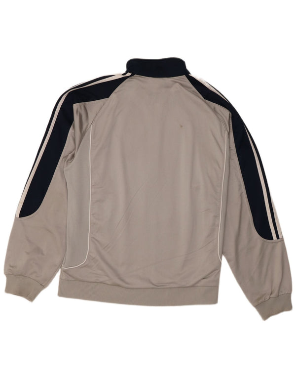 Adidas Træningsdragt til mænd Top jakke UK 42/44 Large Grey Colourblock Polyester