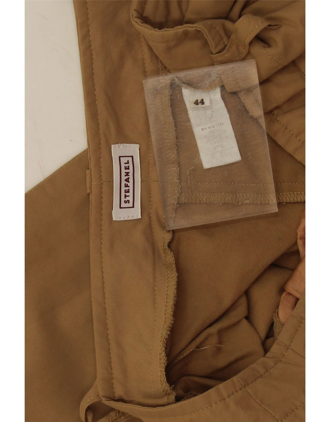 Stefanel Dame Bootcut Chino Bukser IT 44 Medium W30 L32 Khaki Bomuld