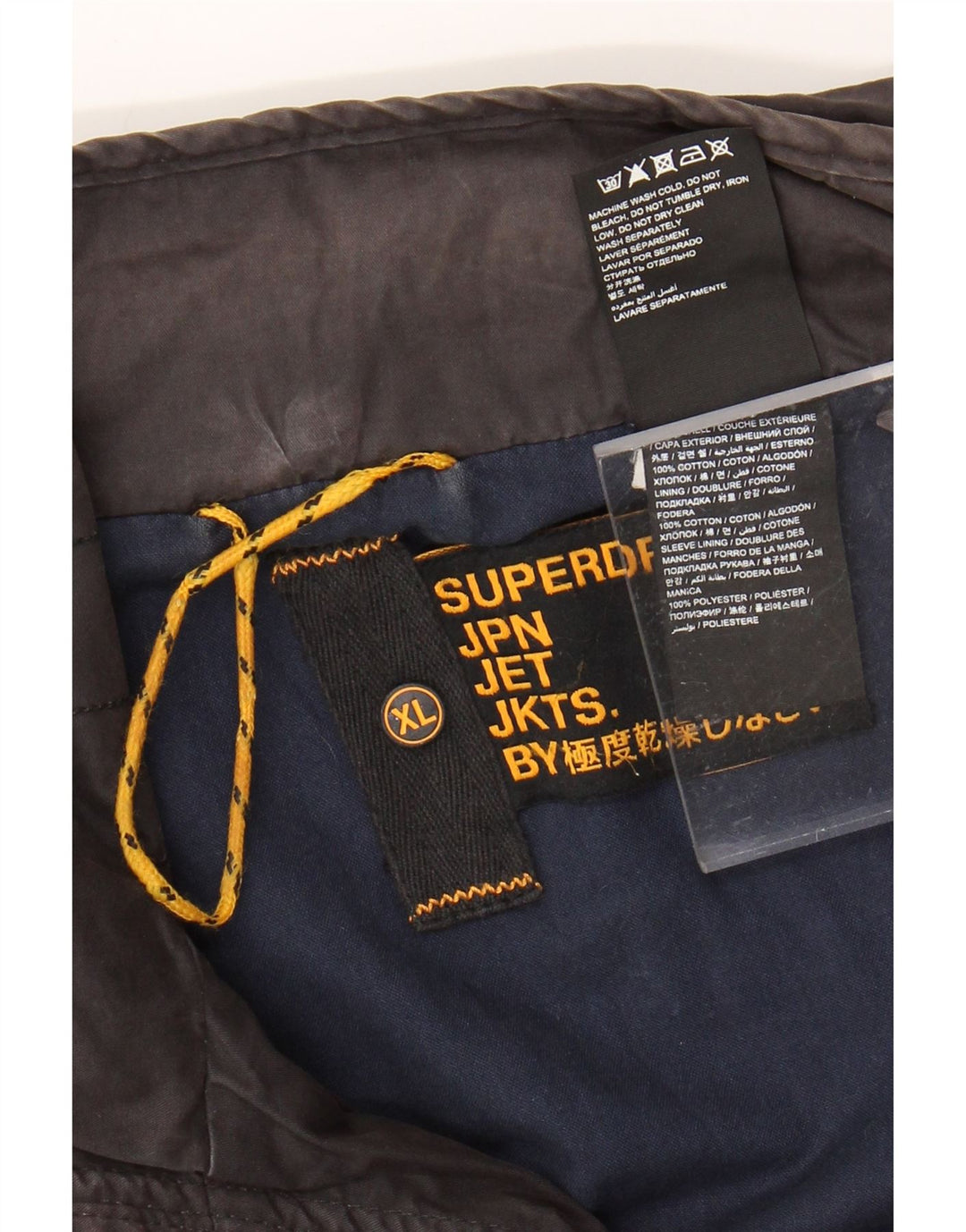 SUPERDRY Grafisk Bomberjakke til mænd UK 42 XL Sort Bomuld