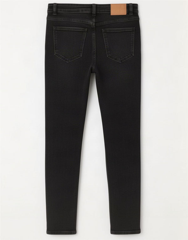 Zara Dame Skinny Jeans EU 40 Medium W30 L27 Sort Bomuld