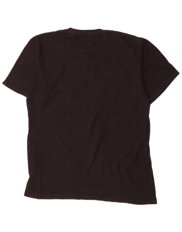 Vans Herre Classic Fit Grafisk T-Shirt Top Stor Sort Bomuld