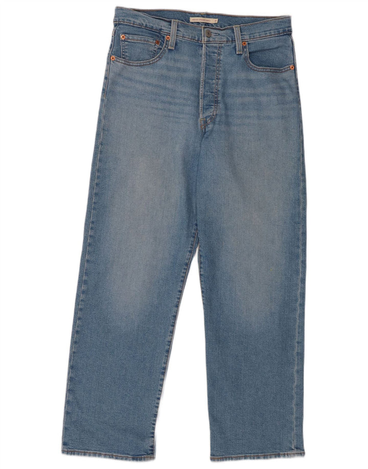Levi's Dame Ribcage Straight Jeans W31 L29 Blå Bomuld