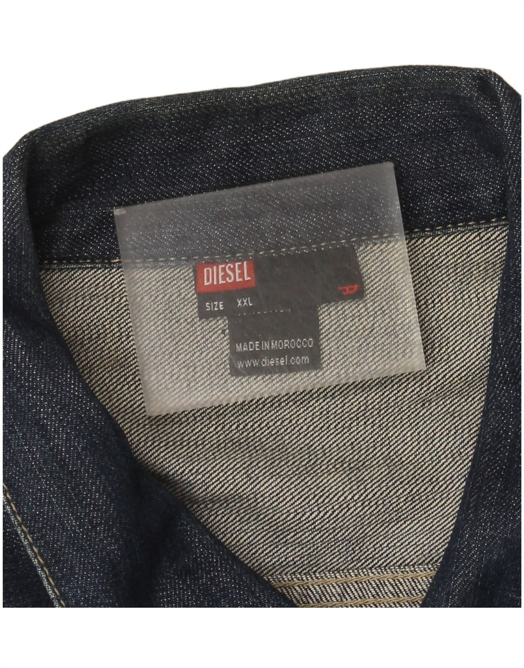 Diesel Herre denimjakke UK 44 2XL Navy Blue Cotton