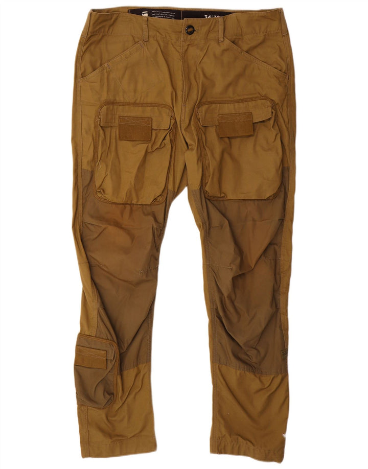 G-Star Herre Slim Cargo Bukser W34 L30 Khaki Bomuld