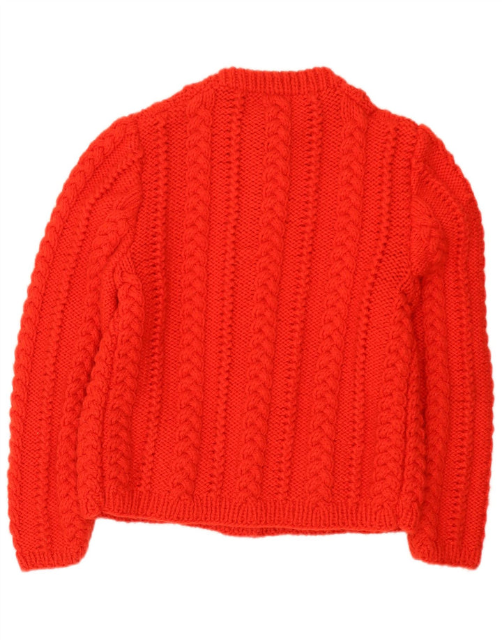 Vintage dame cardigan sweater UK 14 Medium Rød