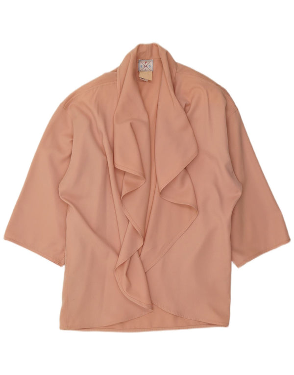 Fendi Womens Oversized Open Blazer Jacket IT 44 Medium Pink Uld