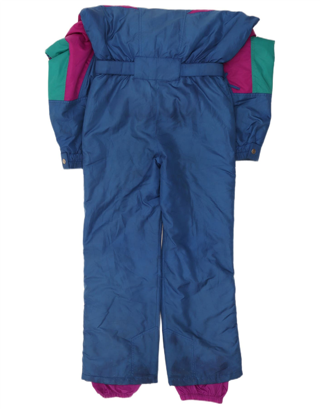 Fila Ski Jumpsuit med hætte til mænd IT 48 Medium Blue Colourblock Polyester