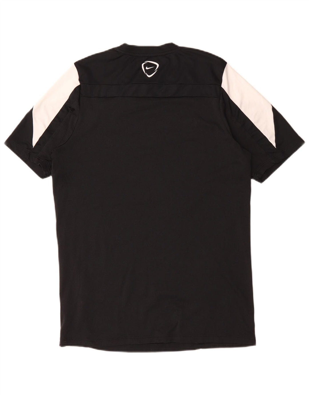 Nike Herre Dri Fit T-Shirt Top Stor Sort Colourblock Polyester
