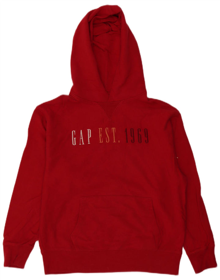 Gap Herre grafisk hættetrøje Jumper Medium Rød Bomuld