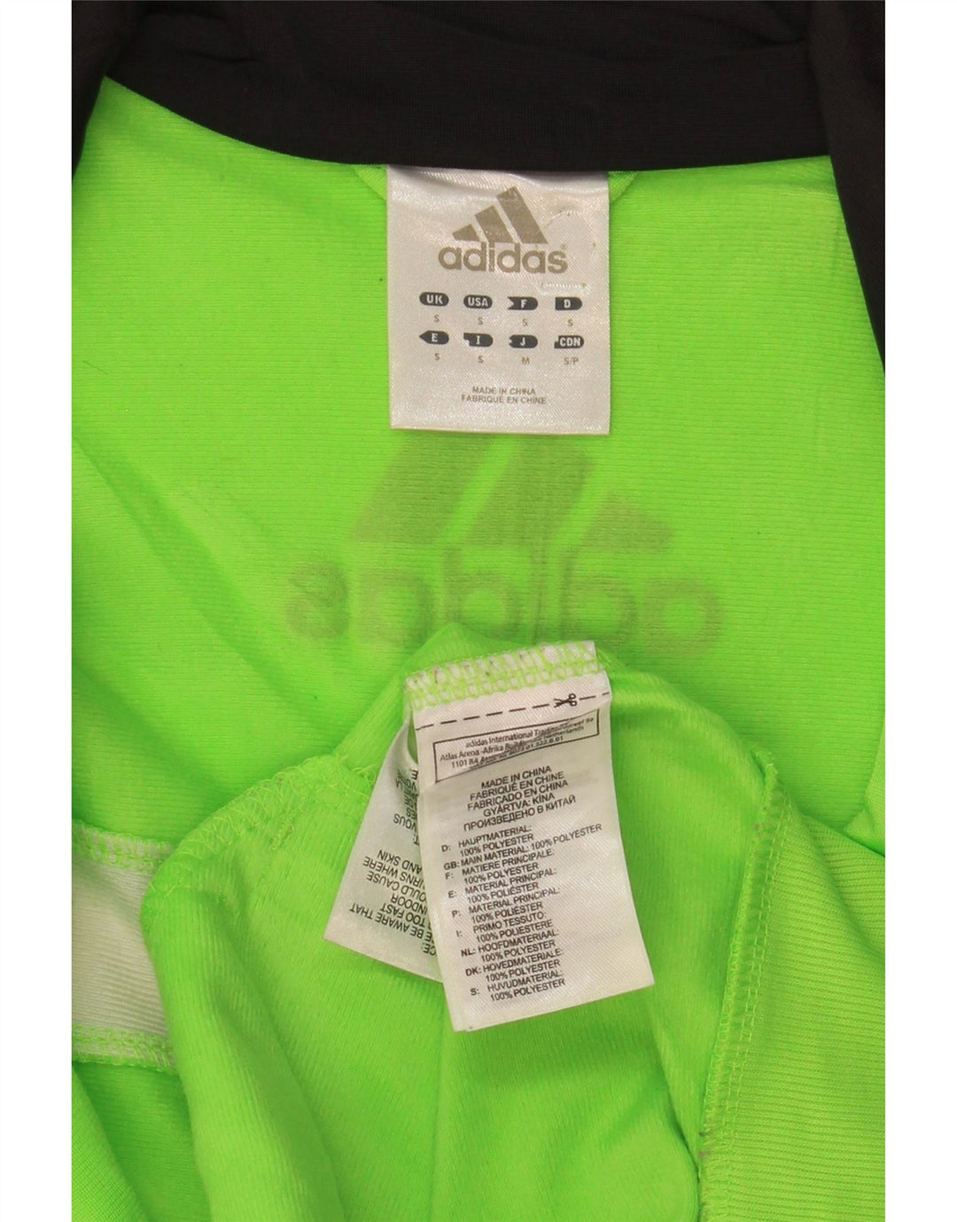 ADIDAS Grafisk træningsdragt til mænd, topjakke, lille grøn farveblok polyester