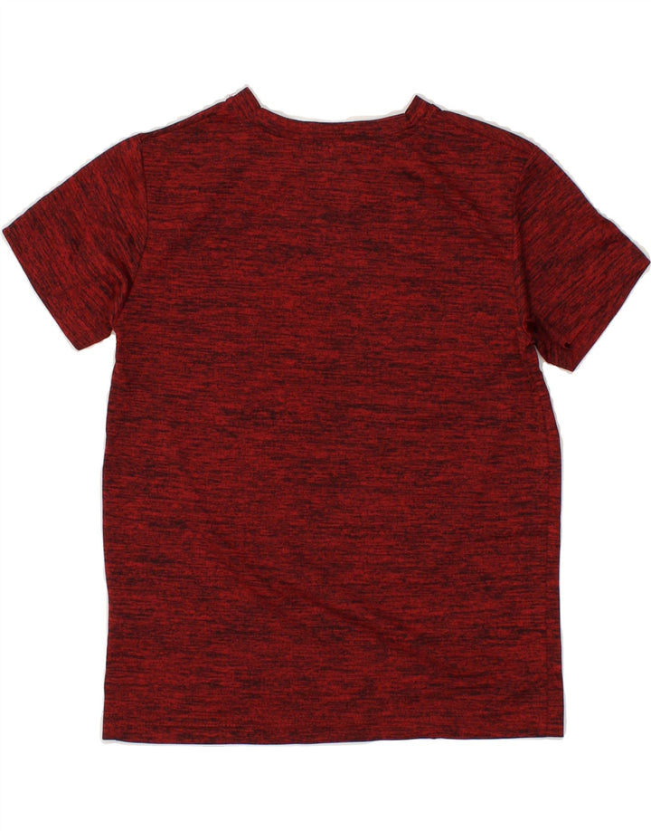 CHAMPION Boys Graphic T-Shirt Top 7-8 Years Burgundy Flecked Polyester Vintage Champion and Second-Hand Champion from Messina Hembry 