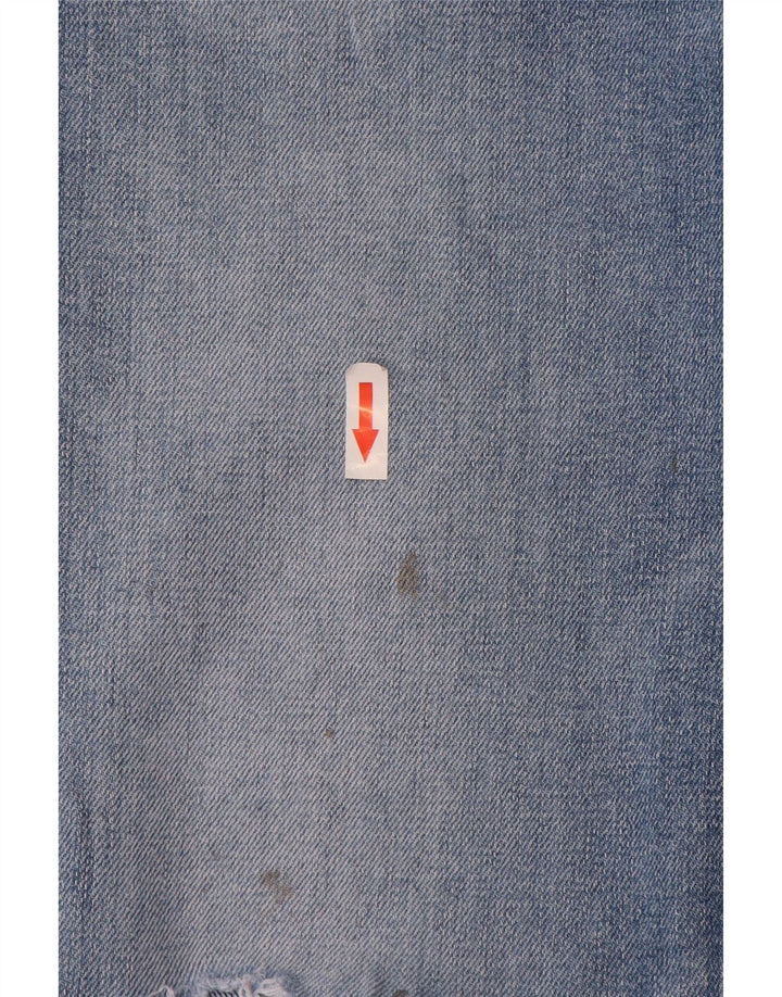 Hugo Boss Herre Distressed Slim Jeans W32 L32 Blå Bomuld