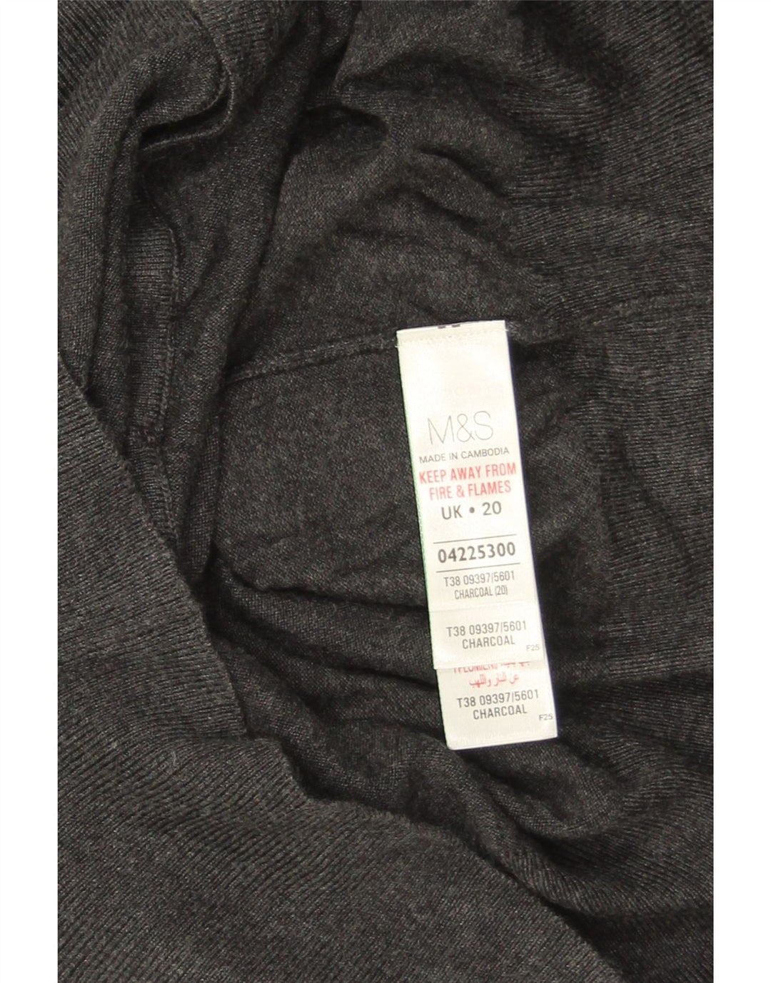 Marks & Spencer Dame Cardigan Sweater UK 20 2XL Grå Viscose