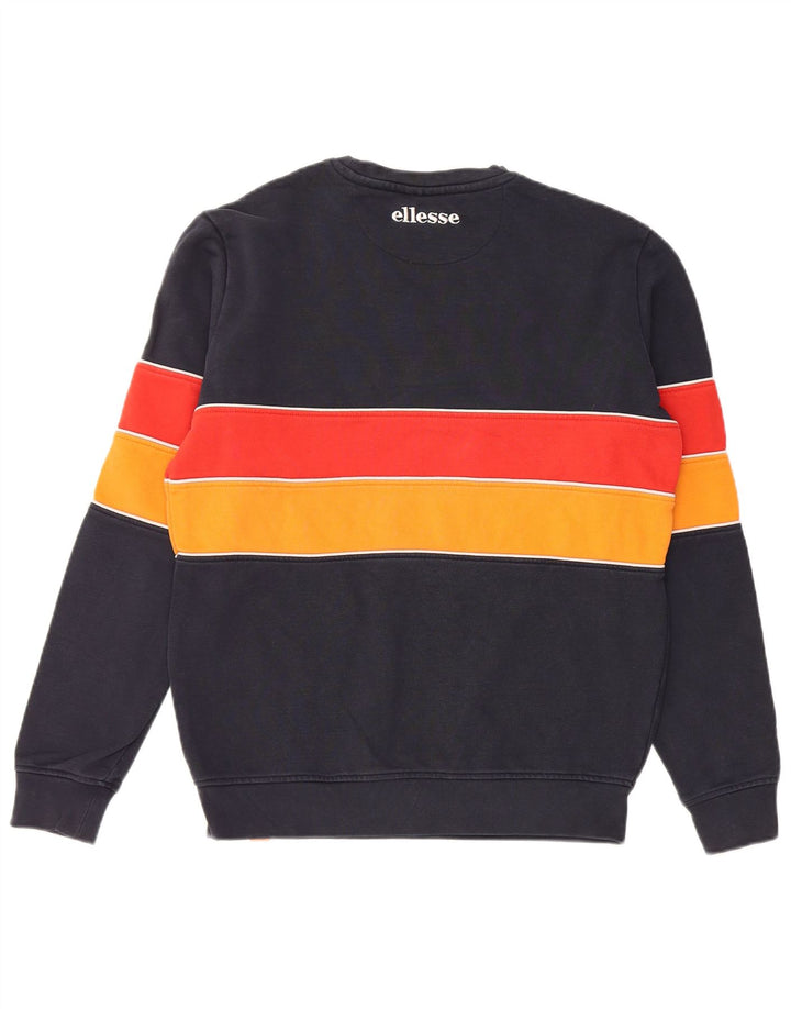 ELLESSE Sweatshirt til mænd, lille marineblå colourblock polyester