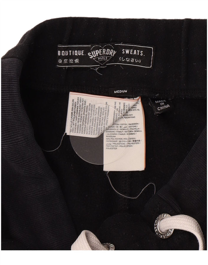 Superdry Grafisk træningsdragtsbukser til kvinder Joggers UK 12 Medium Black