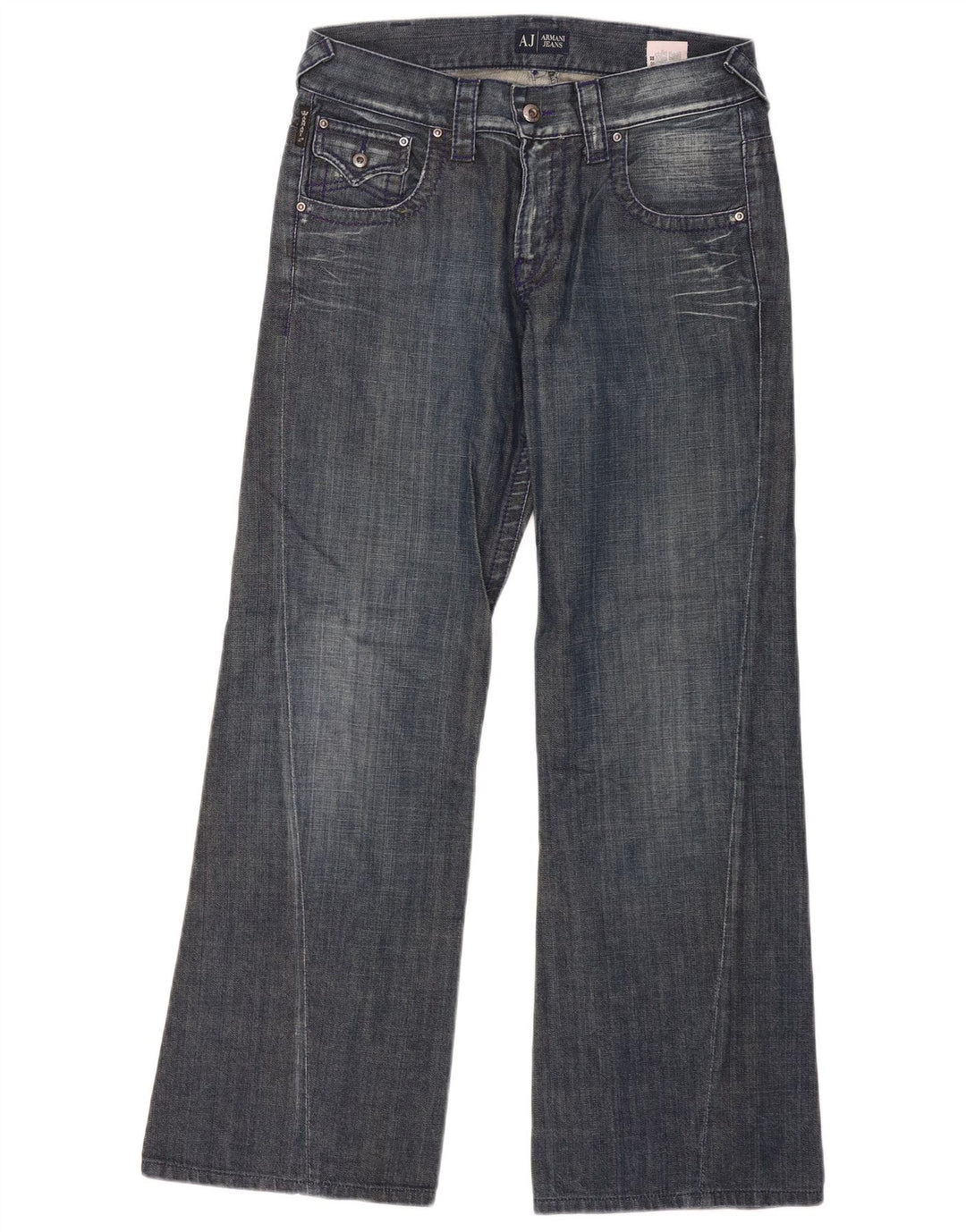 Armani Herre Bootcut Jeans W29 L30 Blå Bomuld