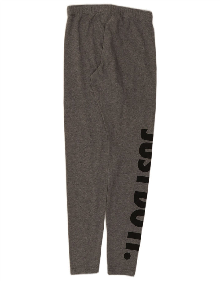Nike Grafiske Leggings til kvinder UK 8 Små grå flækkede bomuld