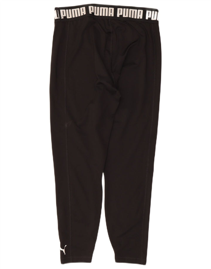 Puma Graphic Crop Leggings til kvinder UK 14 Large Black
