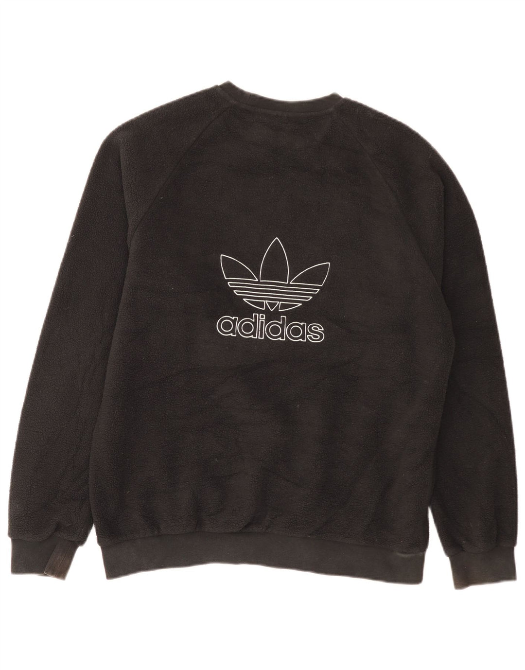 Adidas Herre grafisk fleecetrøje Medium Sort Polyester