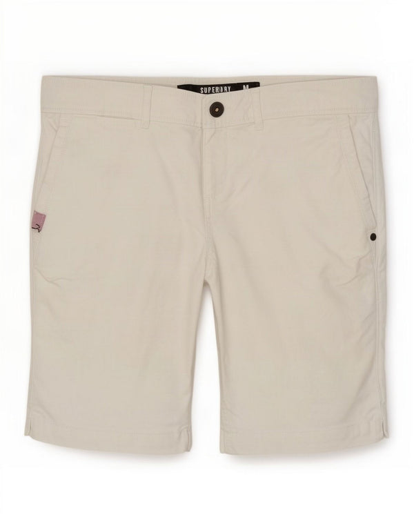 Superdry Chino-shorts til kvinder Medium W30 hvid bomuld
