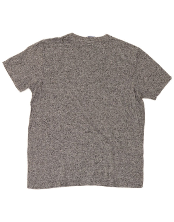 Champion Herre Grafisk T-Shirt Top Stor Grå Flecked