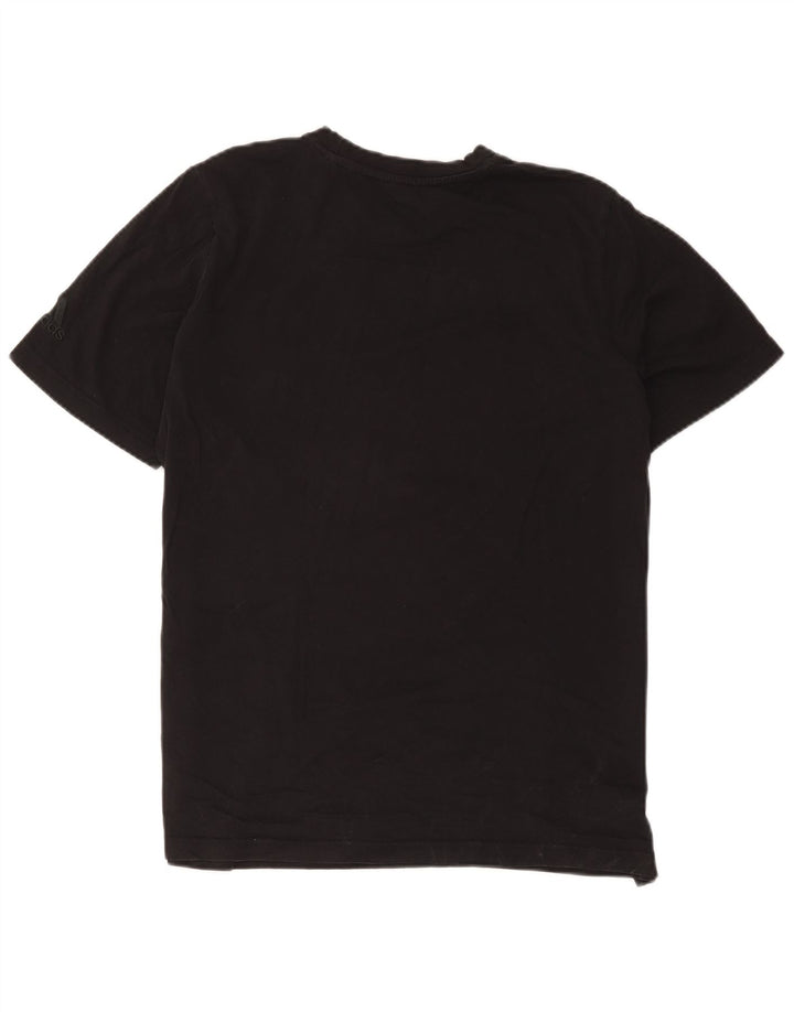 Adidas Grafisk T-shirt top til mænd, stor sort bomuld