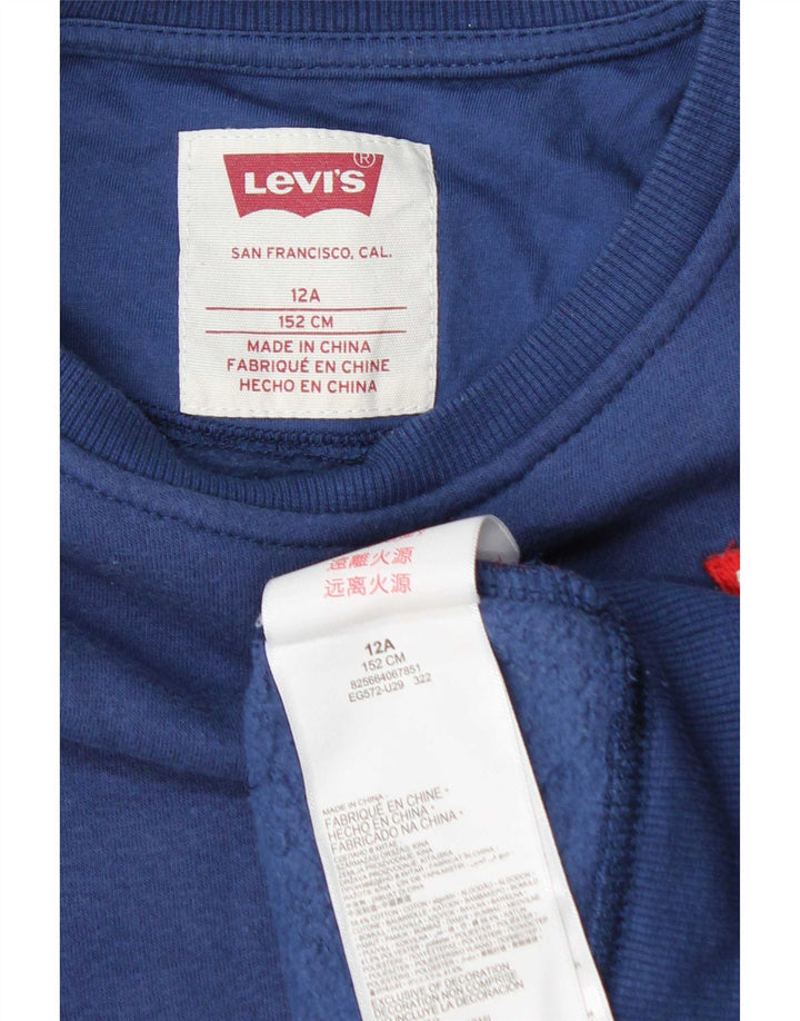 Levi's Boys Sweatshirt Jumper 11-12 år Blå Bomuld