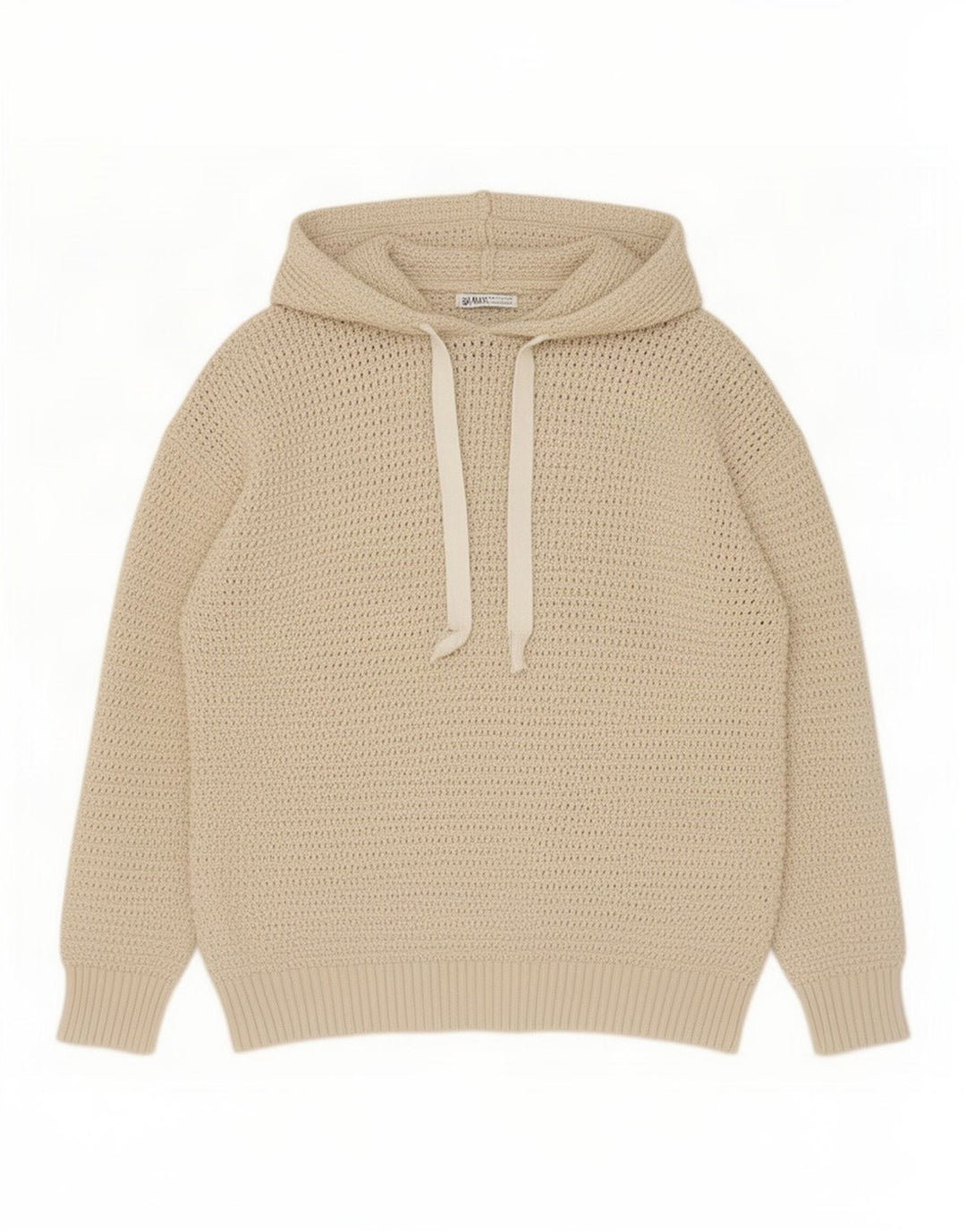 Zara Herre Hættetrøje Sweater Large Beige