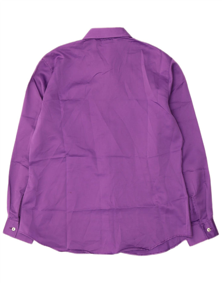 Og Dame Skjorte Bluse IT 48 XL Lilla Polyester