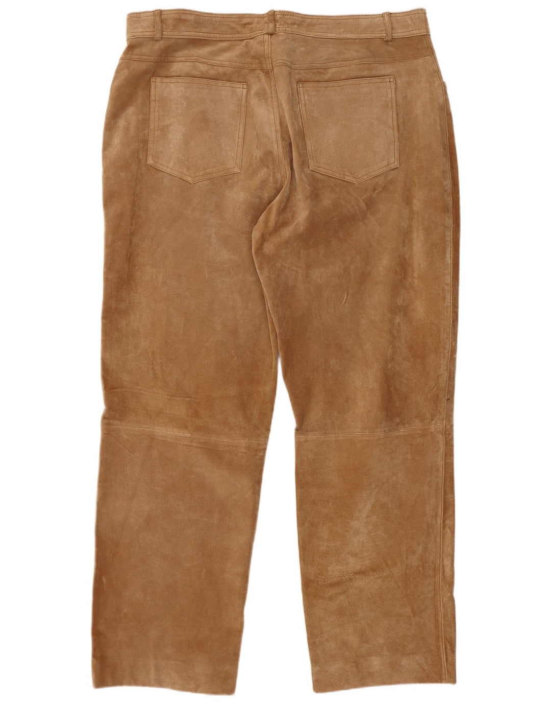 JCC Herre lige ruskindsbukser W40 L30 Beige Læder
