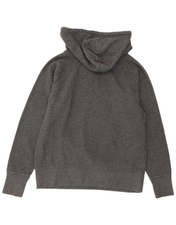 REEBOK Grafisk hættetrøje til kvinder UK 14 mellemgrå bomuld