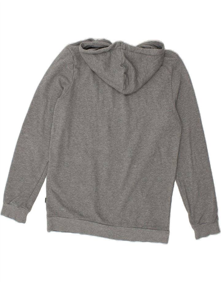 PUMA Mens Graphic Hoodie Jumper Small Grey Cotton Vintage Puma and Second-Hand Puma from Messina Hembry 